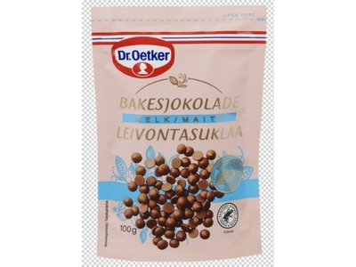 Pieniško šokolado lašeliai glaistymui DR.OETKER, 100 g