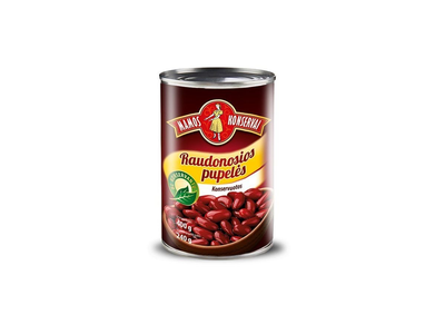 Raudonosios pupelės konservuotos MAMOS KONSERVAI, 400 g