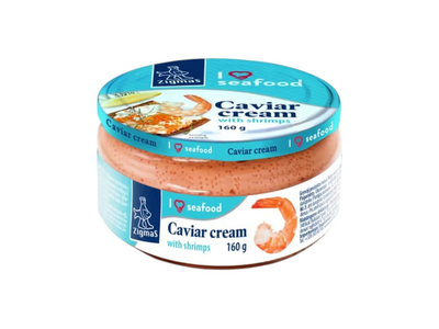 Zigmas I Love Seafood ikrų užtepėlė su krevetėm, 160 g