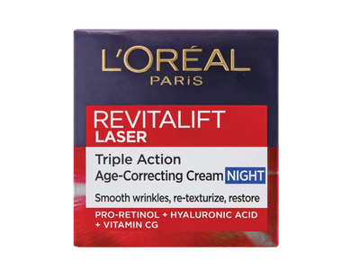 L'Oreal D/E REVITALIFT LASER naktinis veido kremas 50ml
