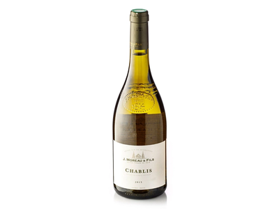 Sausas baltasis rūšinis vynas J.MOREAU&FILS CHABLIS 12,5%, 750 ml