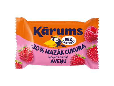 	Varškės sūrelis be laktozės KĀRUMS, aviečių skonio, 22,8 %, 40 g