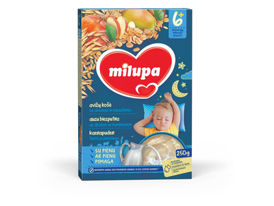 Avižų košė su obuol. ir kriauš. MILUPA, 250 g