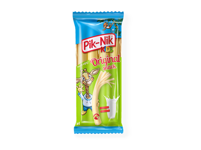 Plėšomos sūrio dešrelės PIK-NIK, Kids original, fasuotos, 40 % rieb. 80 g