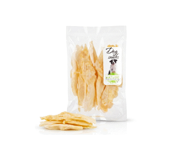 Džiovintos baltos triušių ausys šunims NATURE LIVING, 100 g