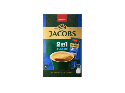 Tirpiosios kavos gėrimas JACOBS 2IN1, 248 g