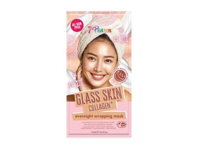 7TH HEAVEN GLASS SKIN COLLAGEN veido kaukė, 15 ml