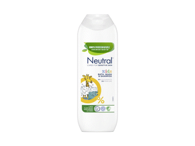 Vaikų šampūnas-prausiklis NEUTRAL KIDS, 250 ml