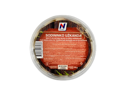 Sūd. atlant.silkių filė gab. su trošk.burokėliais, svogūnais, 210 g