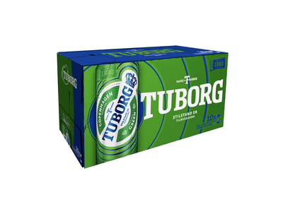 Alus TUBORG, 4,6%, 10 x 0,5 l