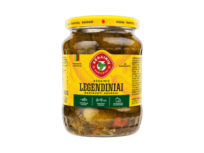 KĖDAINIŲ KONSERVŲ LEGENDINIAI marinuoti agurkai, 660 g