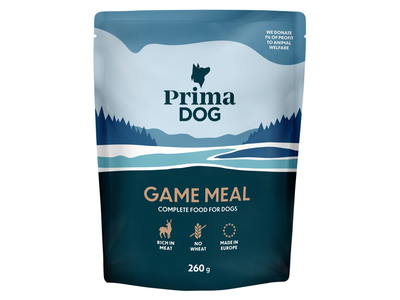 Šlapias šunų ėdalas PRIMADOG, su žvėriena, 260 g