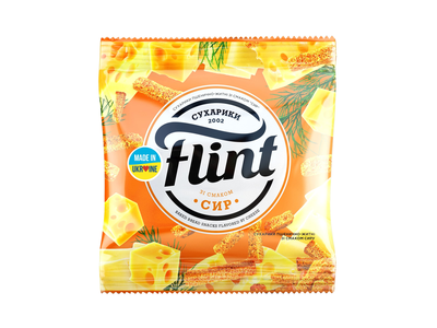 Džiūvėsėliai FLINT, sūrio skonio, 35 g