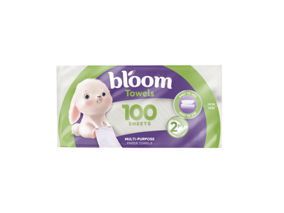 Popieriniai rankšluosčiai BLOOM, 2 sluoksnių, 1 vnt.