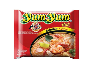 Greitai paruošiami makaronai YUM YUM krevečių skonio, 60 g