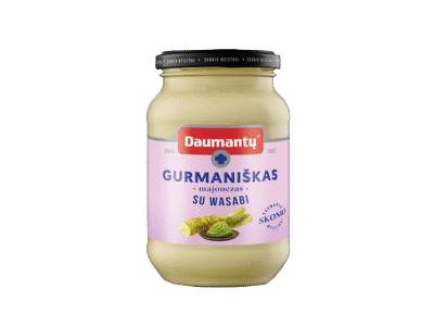 	DAUMANTŲ GURMANIŠKAS majonezas su vasabiais, 55 % rieb., 400 g