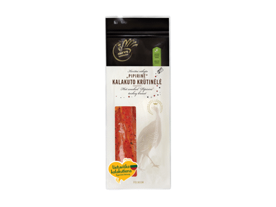 Karštai rūkyta PIPIRINĖ kalakuto krūtinėlė, a.r., 1 kg