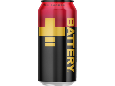 Energinis gėrimas Battery, Persikų-Aviečių, 0,5l