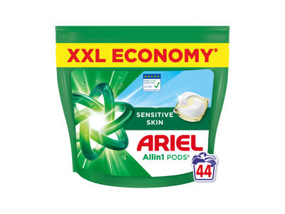 Skalbimo kapsulės ARIEL Sensitive, 44 skalb.