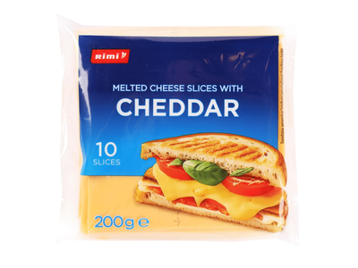 Lydytas sūris su čederiu RIMI, riek., 200 g