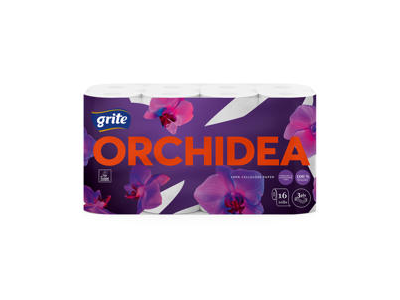 Tualetinis popierius GRITE Orchidea 16 ritinėlių, 3 sluoksniai