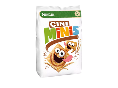 Pusryčių dribsniai  NESTLE, Cini Minis, su cinamonu, 450g