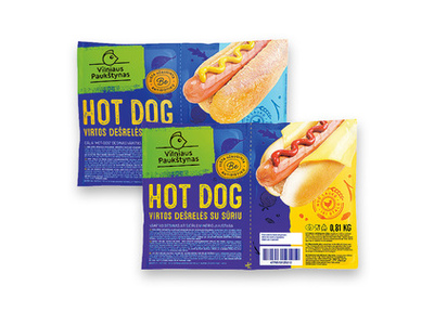 Virtos HOT DOG dešrelės (2 rūšių), 810 g, 910 g