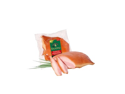 Karštai rūkytos BAJORŲ kiaulių pažandės su oda, pirma rūšis, 1 kg
