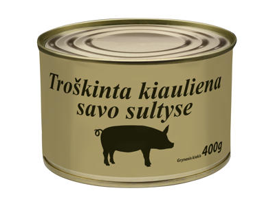 Troškinta kiauliena WERNER SIMON savo sultyse, 400 g
