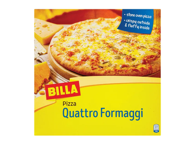 Šaldyta Quattro Formaggi pica kepta krosnyje BILLA, 340 g