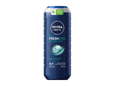 NIVEA MEN dušo želė vyrams FRESH KICK, 500 ml
