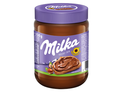 Šokoladinis kremas MILKA Hazelnut, 350g