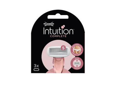 Moter. skustuvo galvutės WILKINSON INTUITION COMPLET, 3 vnt., 3 vnt.