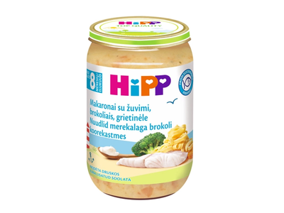 Žuvis su makaronais ir daržovėmis (nuo 8 mėn.) HIPP, 220 g