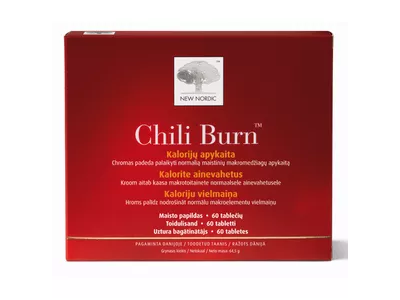 NEW NORDIC maisto papildas CHILI BURN, 60 tab.