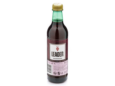 Aromatizuotas raudonasis vynas LEADER (21%), 0,5 l
