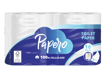 Tualetinis popierius PAPERO, 3 sluoksnių, 16 vnt.