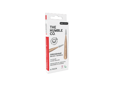 Bambukiniai tarpdančių šepetėliai HUMBLE BRUSH,D2, 6 vnt., 1 vnt.