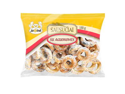 Sausučiai JAVINĖ su aguonomis, 150 g