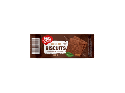 Sausainiai MIO&RIO, šokolado skonio, 160 g