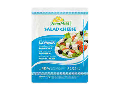 Minkšt.sūris salotoms FARM MILK 40%,200g, 200 g