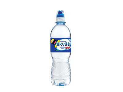 Natūralus mineralinis vanduo AKVILĖ Kids, negazuotas, 0,5 l, PET D