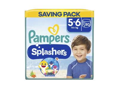 Sauskelnės-kelnaitės PAMPERS Pants Splashers, 5 dydis, 14+ kg, 10 vnt.
