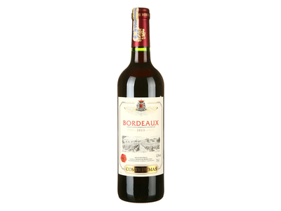 Raud.saus.vynas COMTE DUMAS BORDEAUX, 0,75l