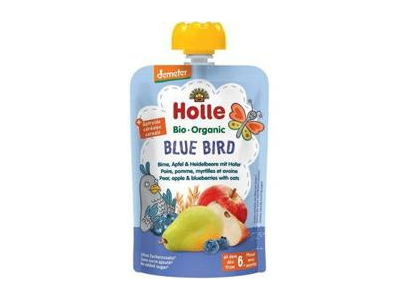 Ekologiška vaisių tyrelė HOLLE BLUE BIRD, nuo 6 mėn., 100 g