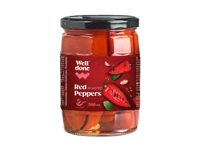 Keptos raudonosios paprikos WELL DONE, 540 g