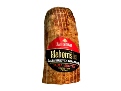 Š. r. sauso sūd. KLEBONIŠKA nugarinė su rūkytomis pap., a.r., 1 kg