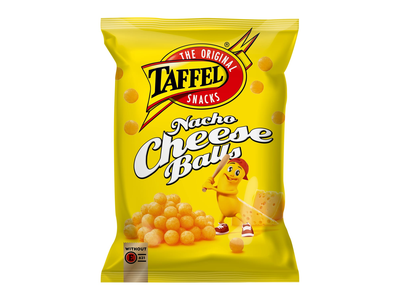 Sūrio sk.kukur. traškučiai TAFFEL BALLS, 260g