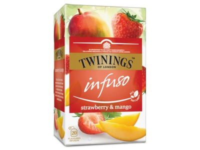 Vaisinė arbata TWININGS Strawberry&Mango, 20x2g
