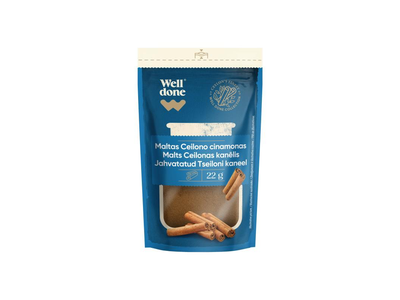 Maltas cinamonas WELL DONE, 22 g